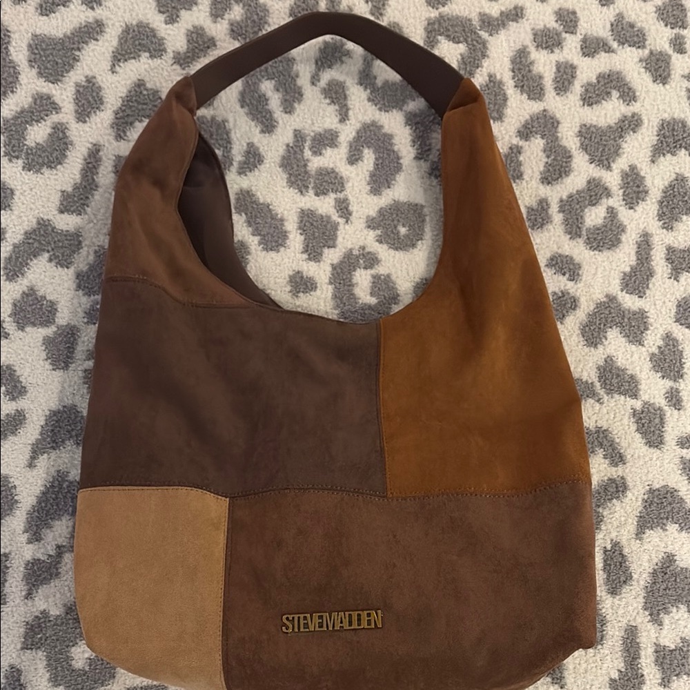 Steve Madden Patchwork Suede Bag